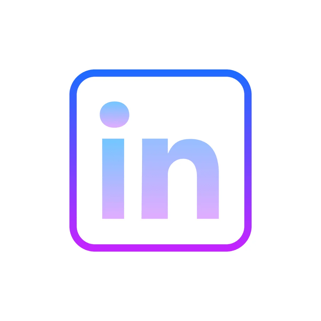 Logo Linkedin png dégradé