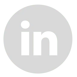 Logo LinkedIn png round grey