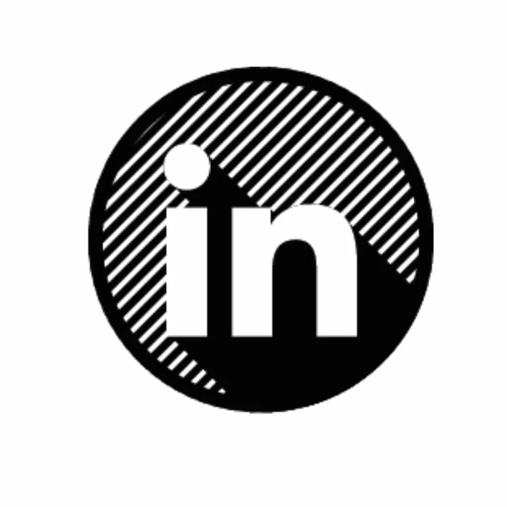 Logo LinkedIn jpg noir et blanc