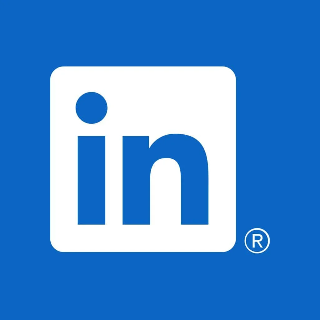 Icône LinkedIn Logo jpg (blanc et bleu LinkedIn)