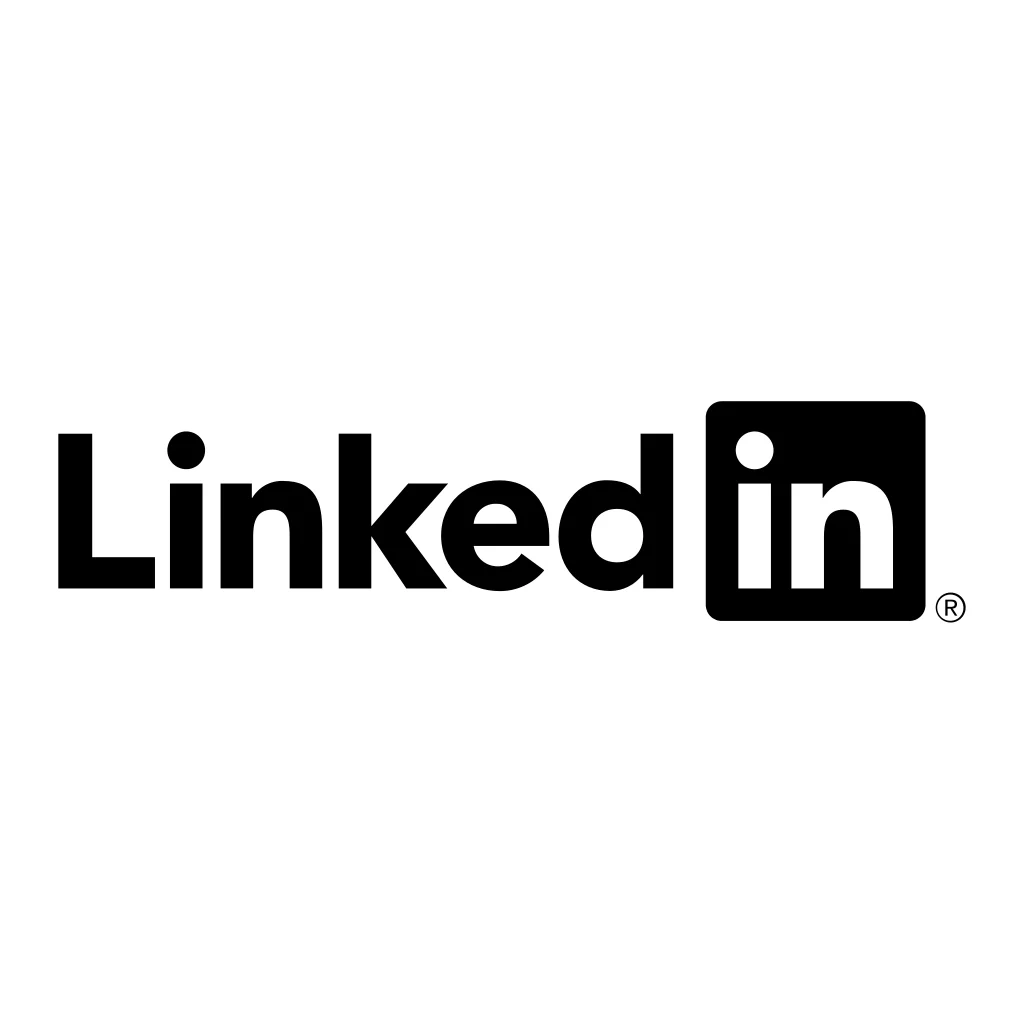 Black LinkedIn Logo svg
