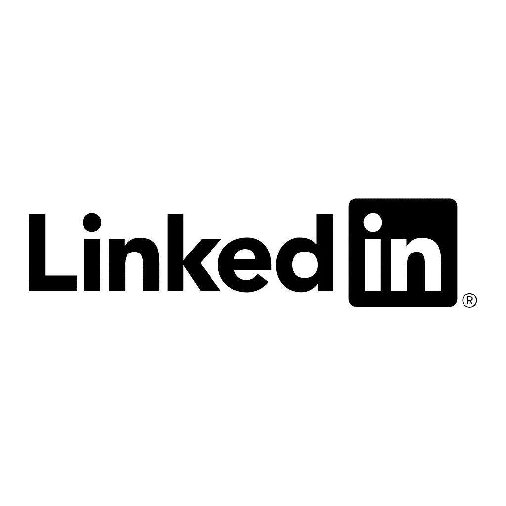 Logo LinkedIn nero png