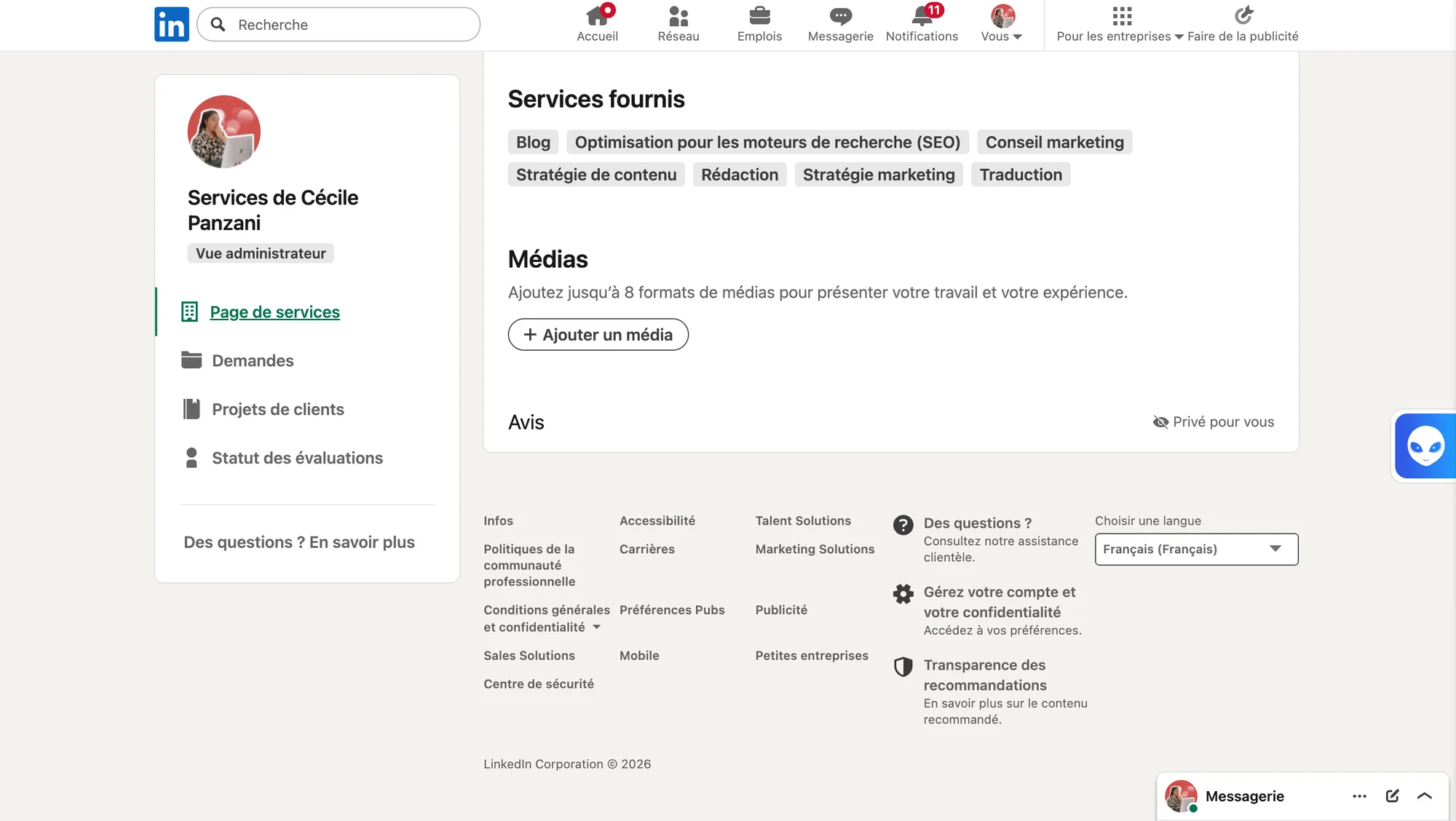 ajouter un media sur sa page Marketplace