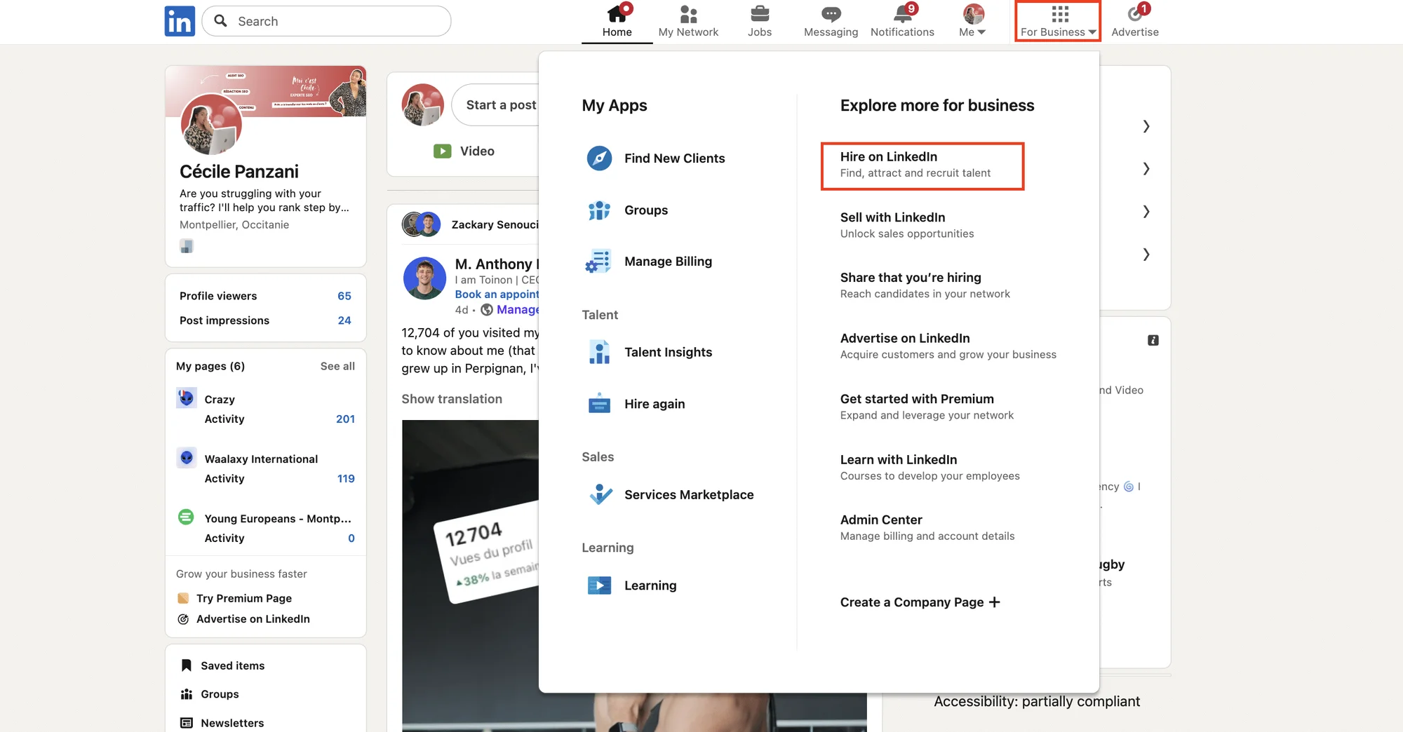 LinkedIn Login talent solution