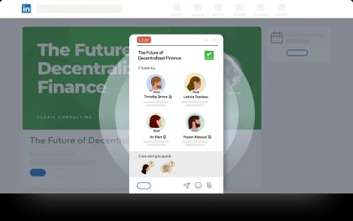 linkedin live audio