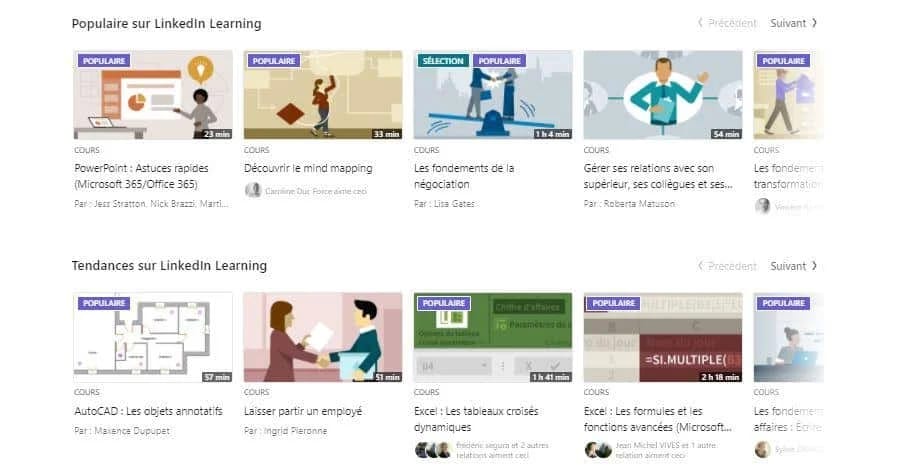 linkedin learning tendances