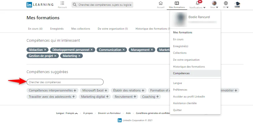 linkedin learning preference