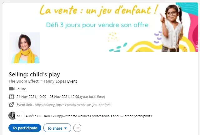 Vente jeu enfant boom effect Fanny Lopes