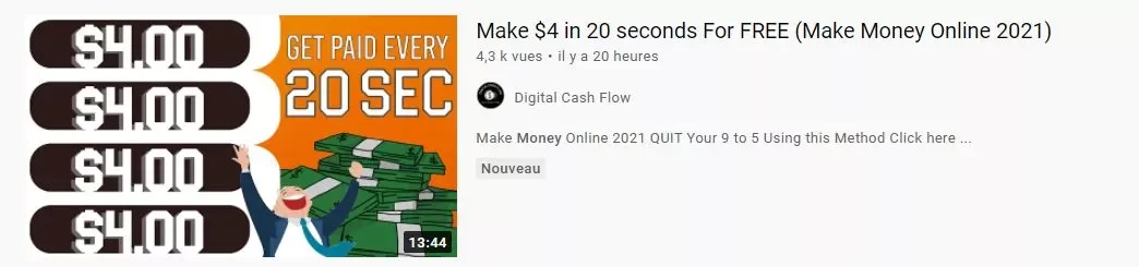 Make money online 4 dollars 20 seconds