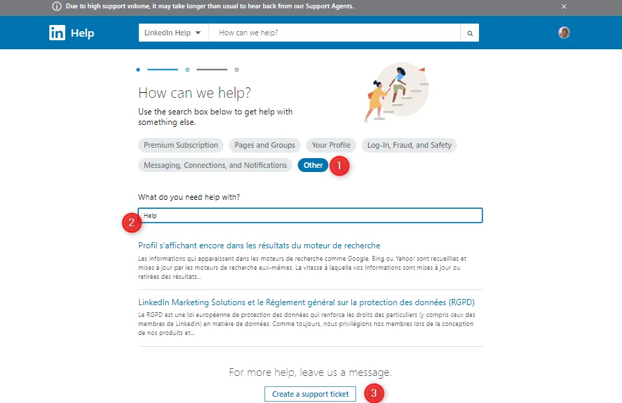 linkedin-help-support-page