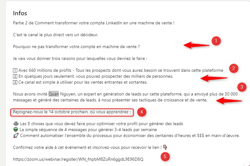 Guide transformation compte LinkedIn machine vente