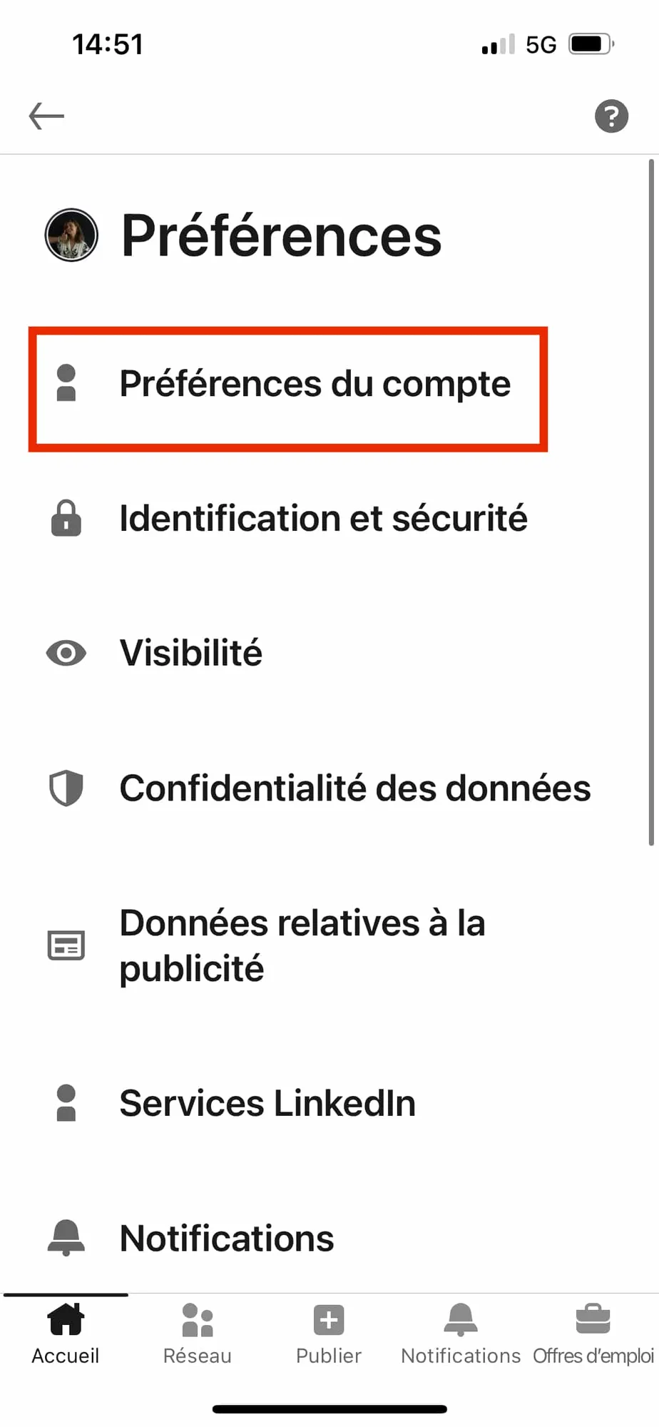 LinkedIn dark mode