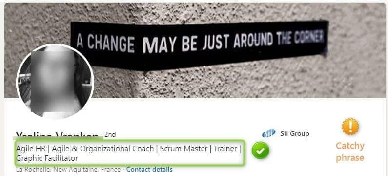 Profil LinkedIn agile HR coach Waalaxy
