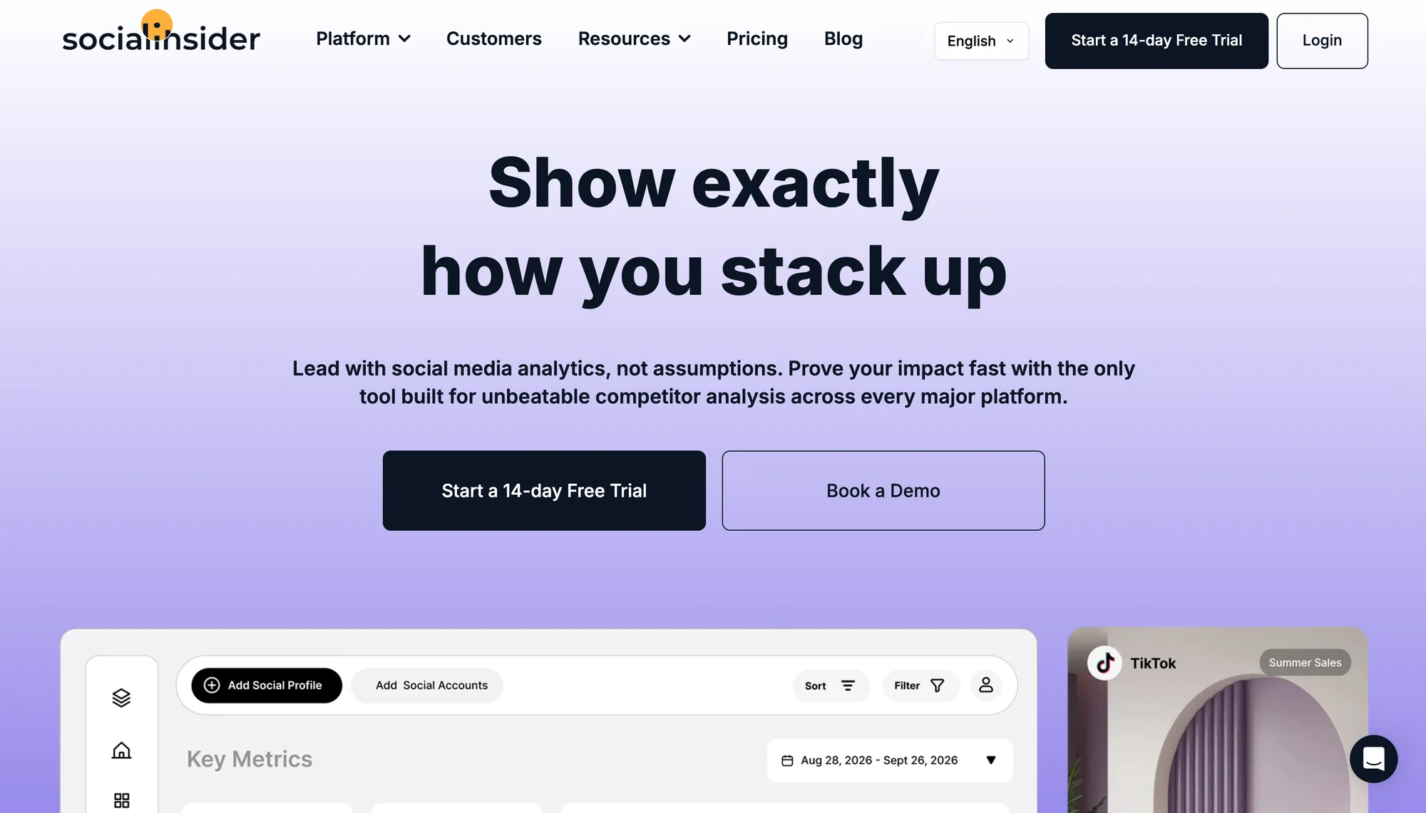 Socialinsider tools for analyzing social networks such as LinkedIn