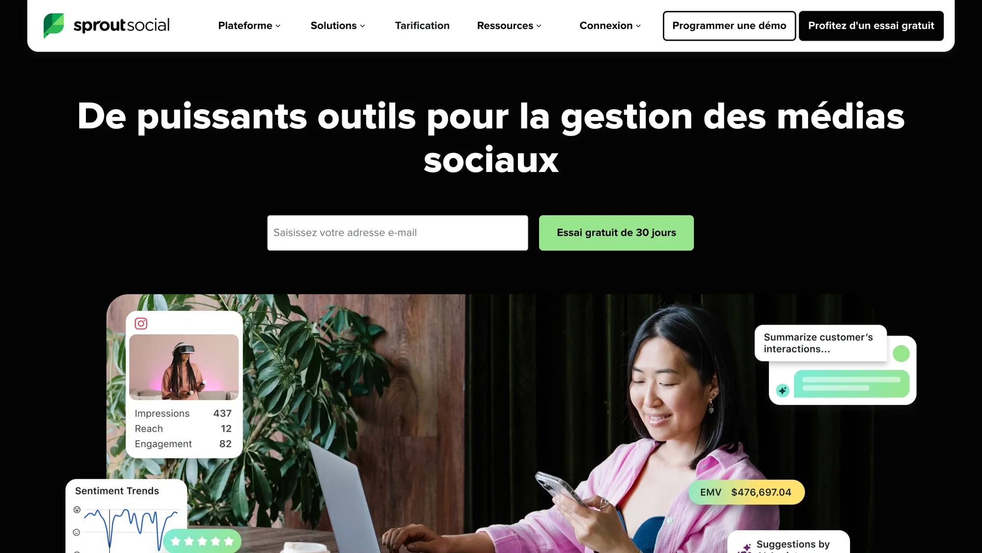 Sprout social outil de gestion des réseaux sociaux
