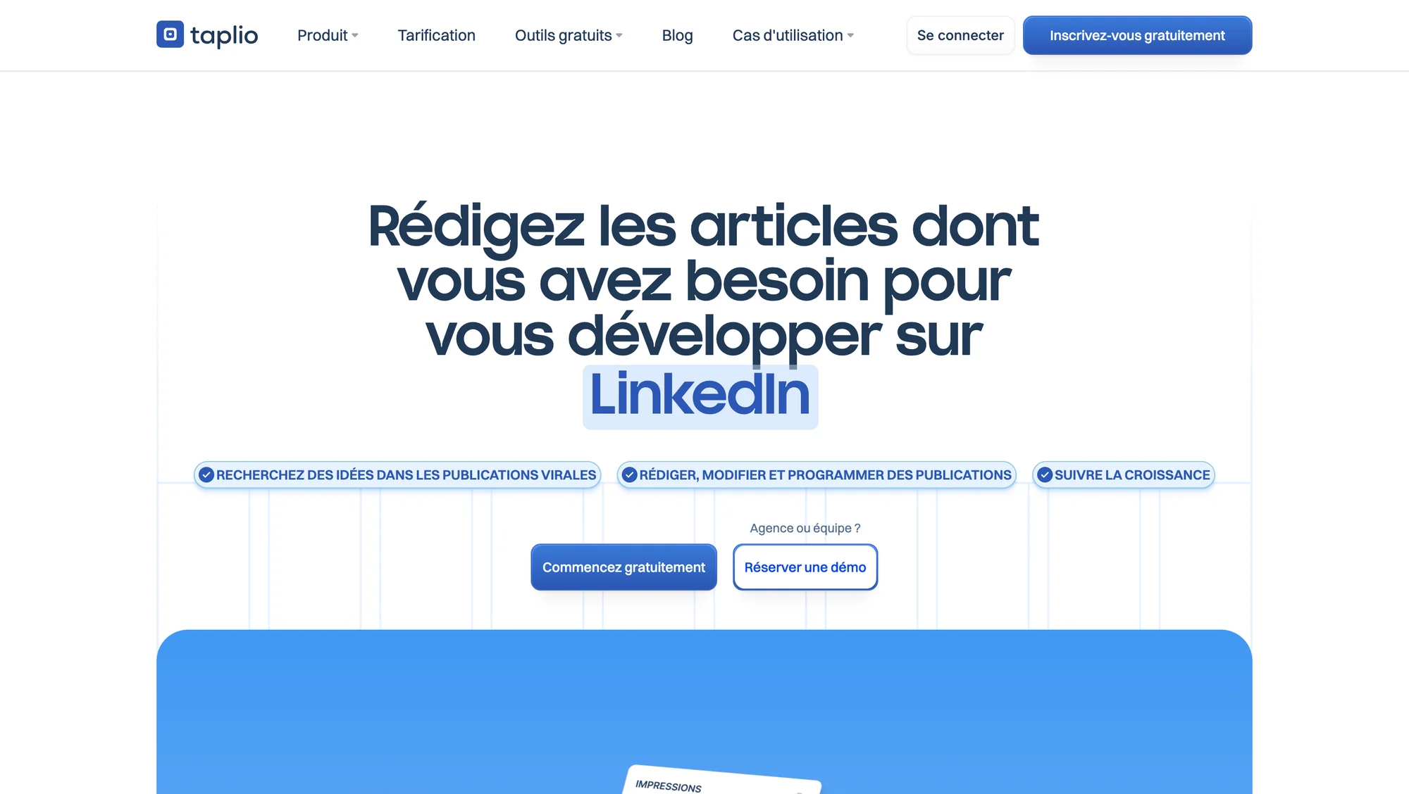 tapilo LinkedIn analytics tool