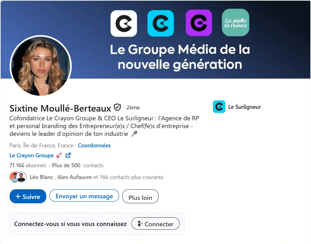 LinkedIn se connecter ou suivre