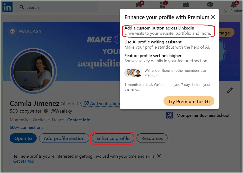 qual a diferença entre seguir e conectar no LinkedIn