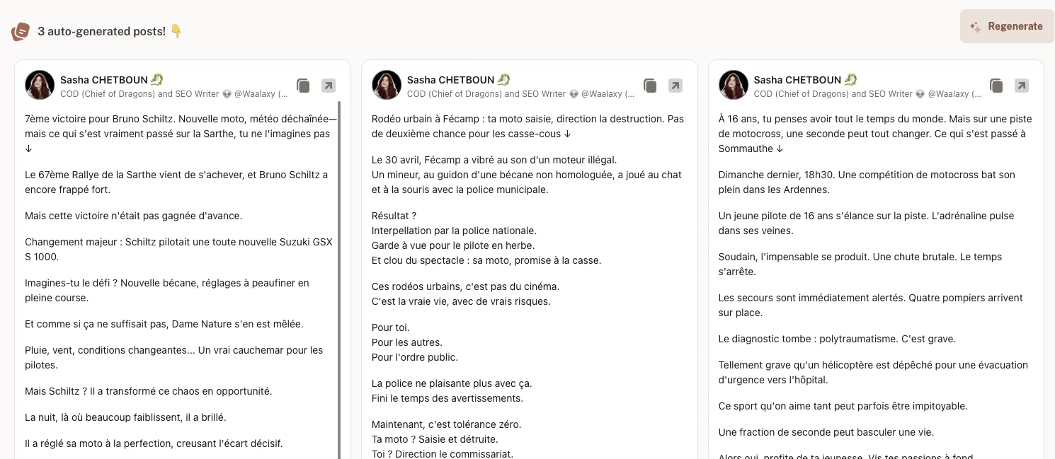 LinkedIn post generator - kawaak