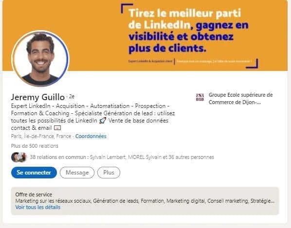 Formation LinkedIn jeremy