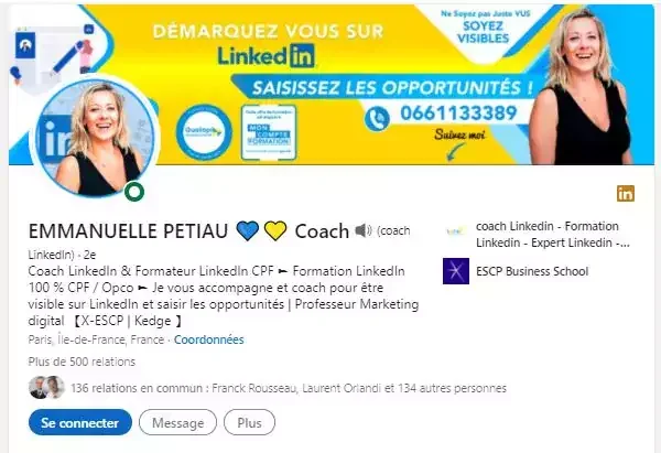 Formation LinkedIn emmanuelle