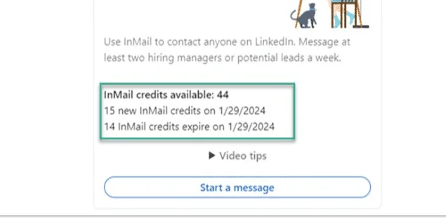 Crédits InMail Sales Navigator