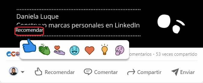 Profil LinkedIn réactions engagement Waalaxy