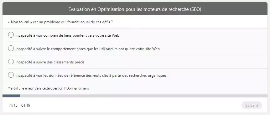 competences linkedin quiz