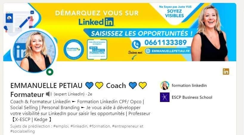 Emmanuelle Petiau coach LinkedIn formation