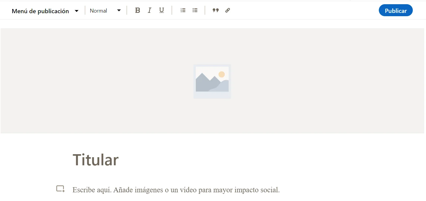 Interface publication blog Waalaxy