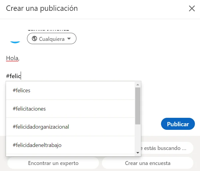 Création publication LinkedIn Waalaxy