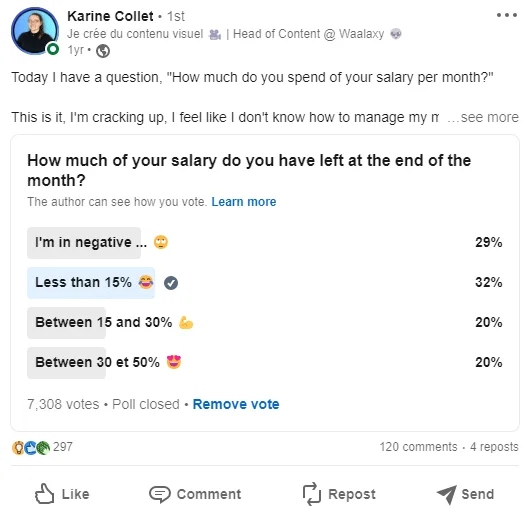 LinkedIn polls that didn't work example