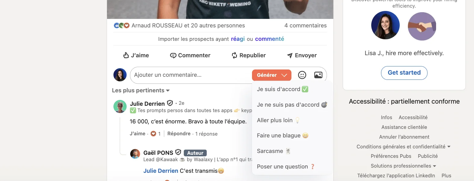 Boost LinkedIn post hack #3 : Republier sous une autre forme et générer des commentaires auto dans le feed avec Kawaak