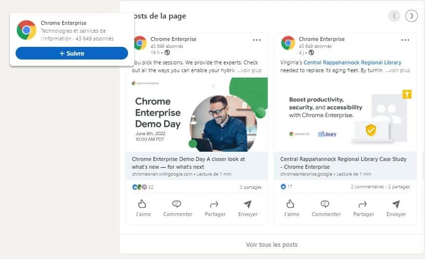 Créer une page vitrine