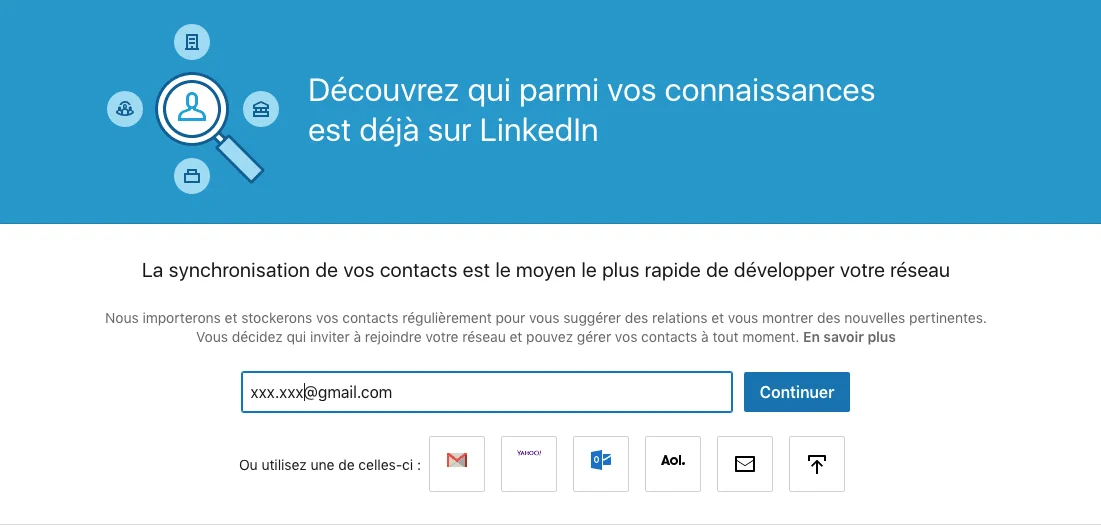 connaissances déjà sur LinkedIn