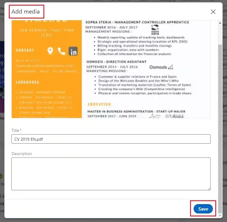 Medien hinzufügen PDF