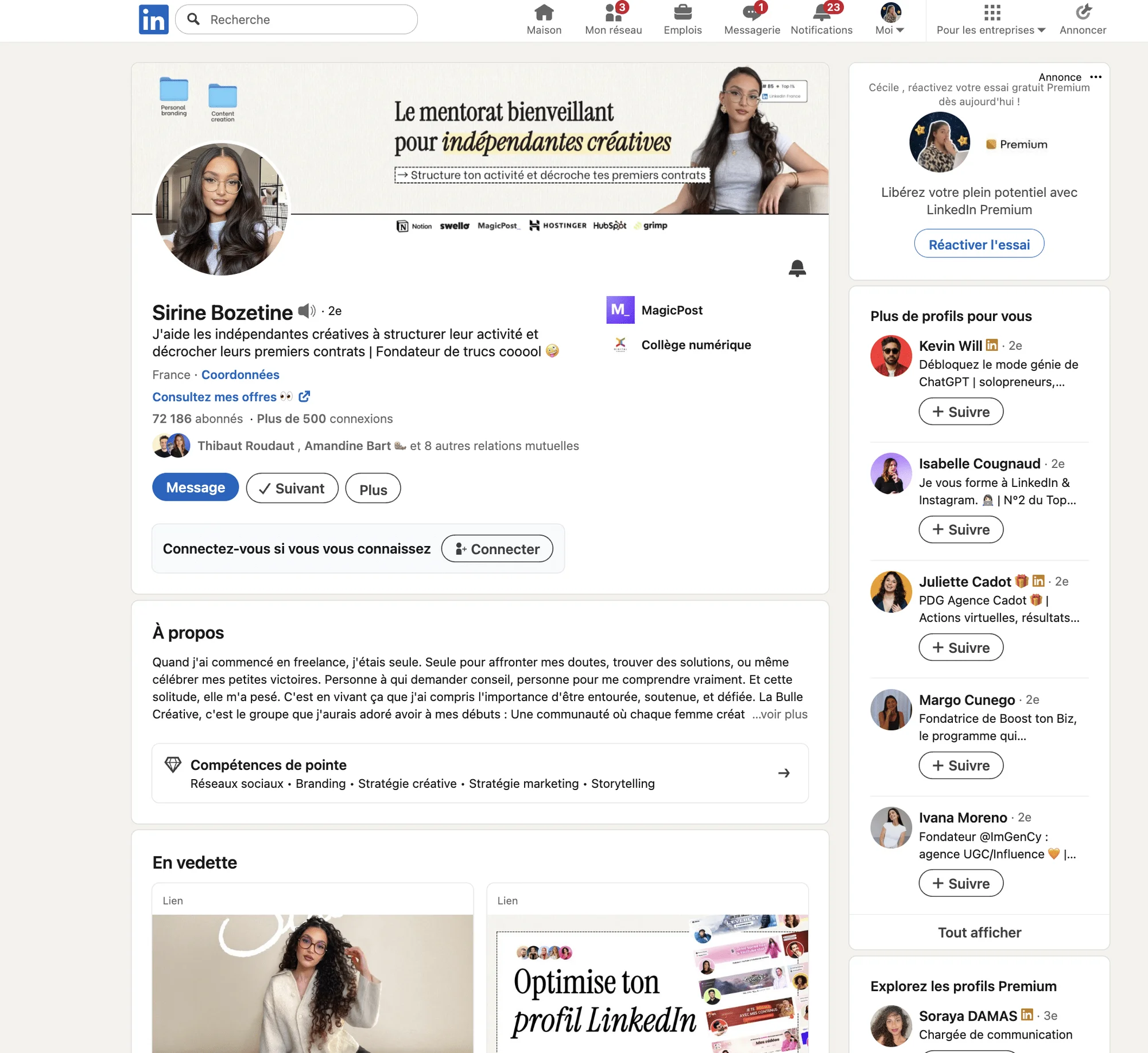 compte LinkedIn