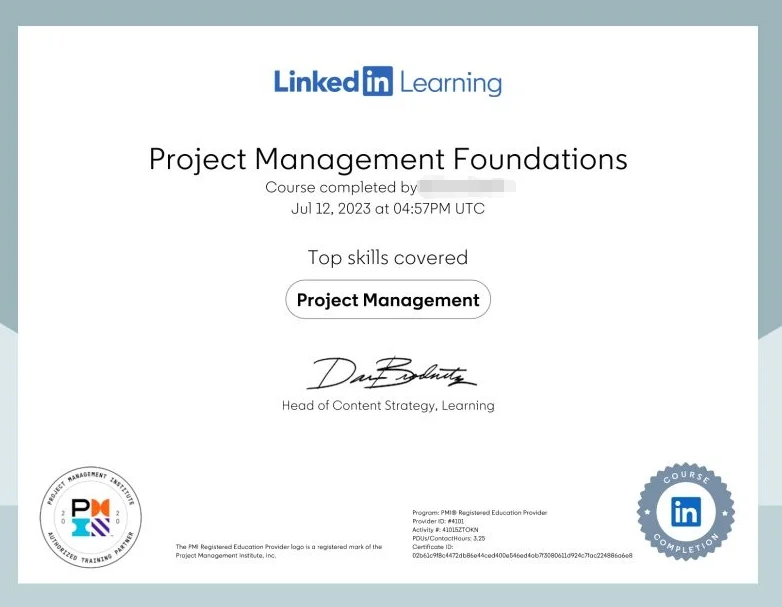 LinkedIn Learning certification