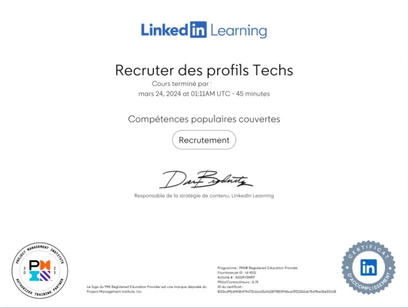 certification LinkedIn learning