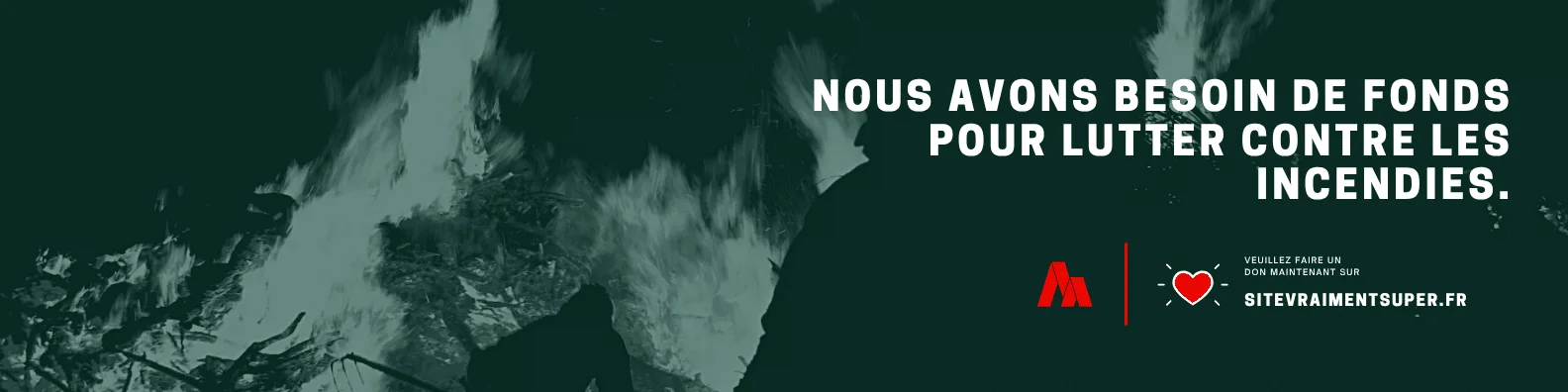 Modèle de bannière association et causes à défendre