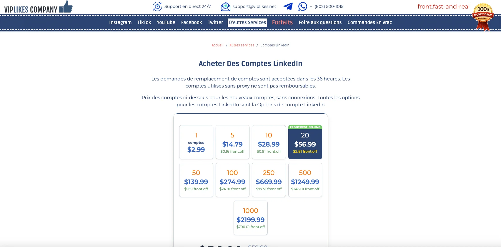 Les 12 meilleurs outils pour acheter des comptes LinkedIn vérifiés : VIPLikes