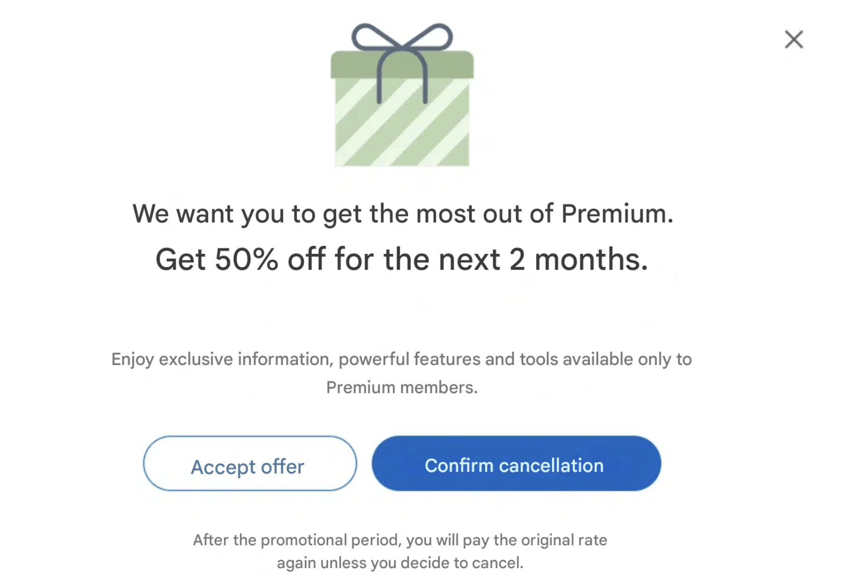 LinkedIn Premium promo code -50% discount.