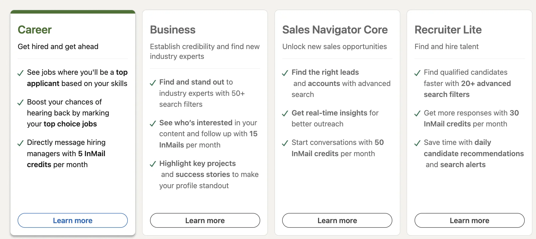 LinkedIn Premium subscription: features, pricing, benefits