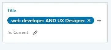 Filtre recherche développeur web UX designer