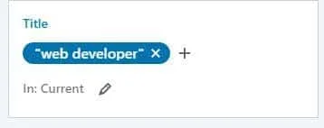 Filtre recherche développeur web Waalaxy