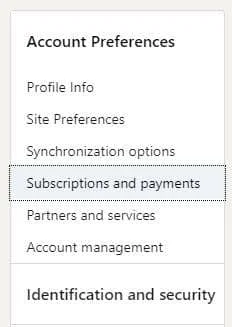 Préférences compte menu Waalaxy