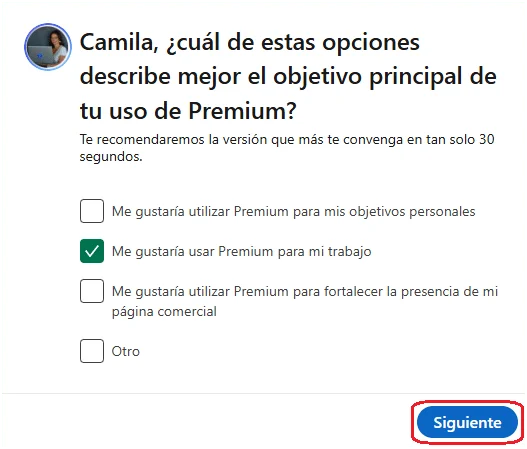 suscribirse a LinkedIn Premium
