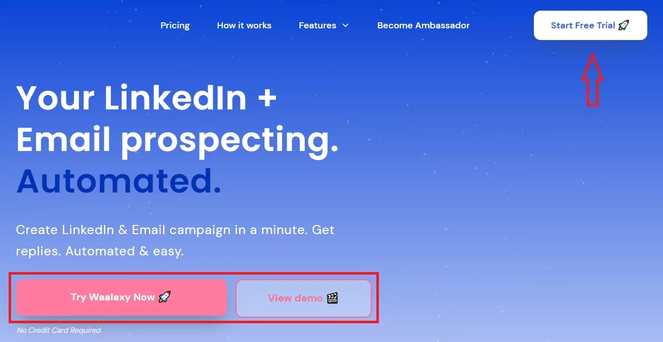 Waalaxy LinkedIn email prospecting automation platform