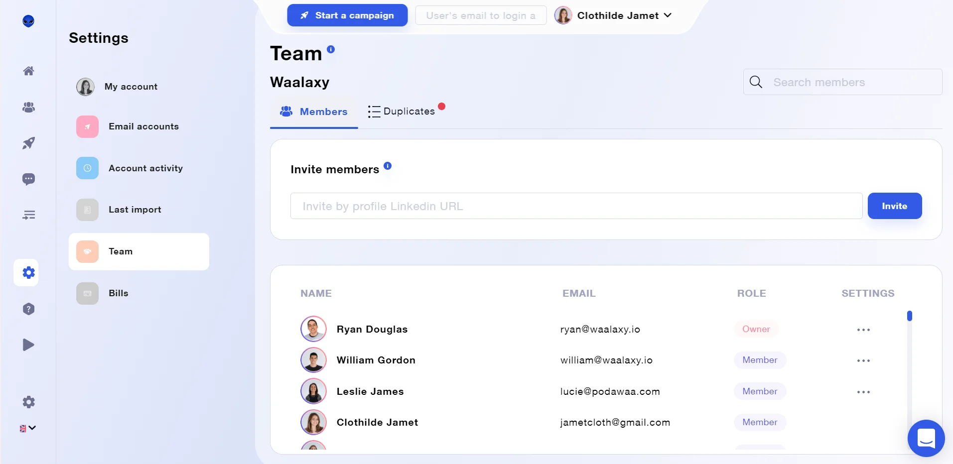 team waalaxy