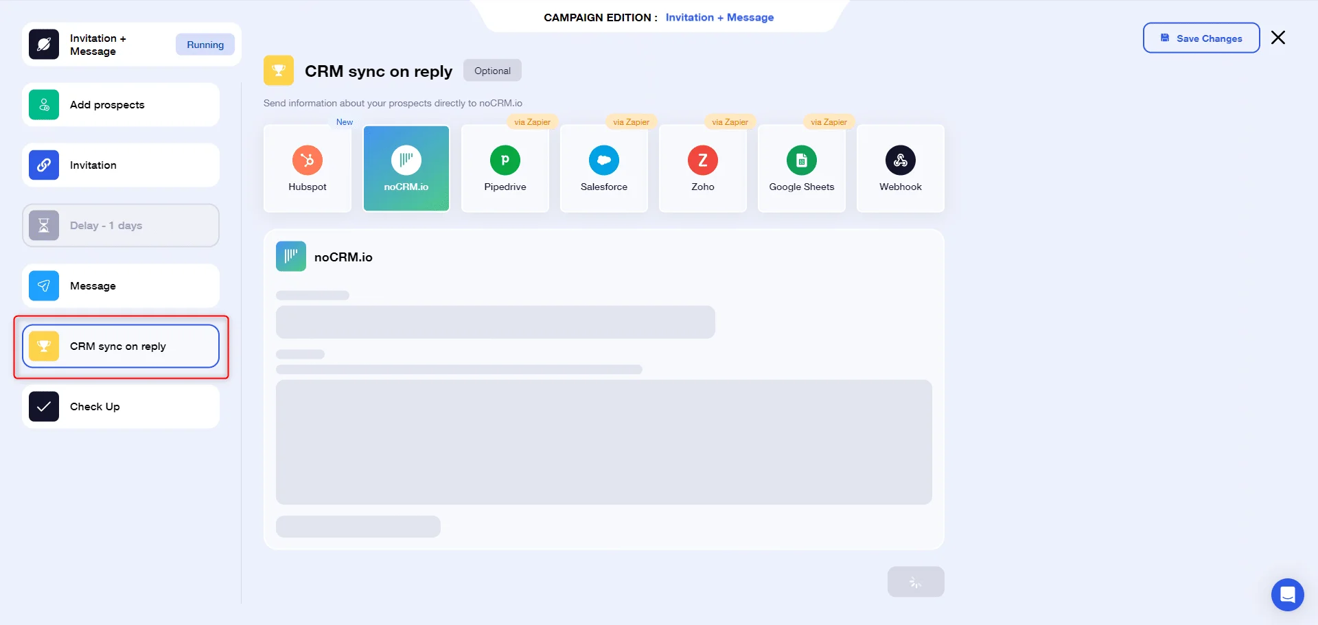 Launch a campaign with a synchronization on reply